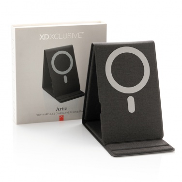 Logotrade promotional gift image of: Artic Magnetic 10W wireless charging phone stand